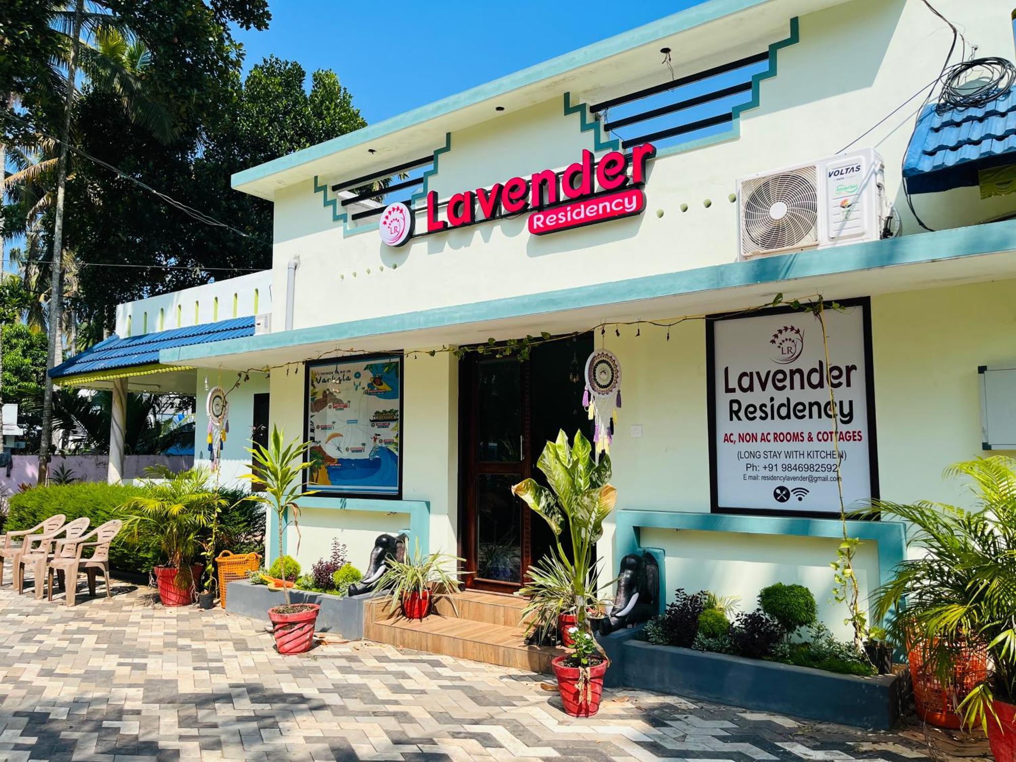 Lavender Residency Bed and Breakfast Varkala Eksteriør billede